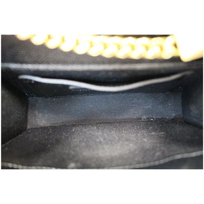 YVES SAINT LAURENT Kate Small Grain De Poudre Crossbody Bag Black