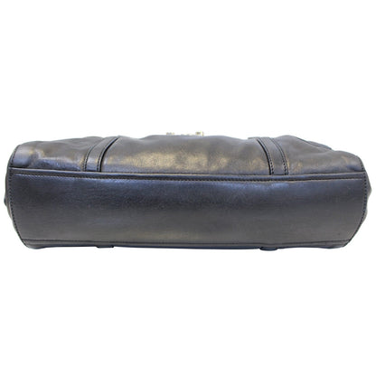 Prada Black Lambskin Leather Shoulder Bag