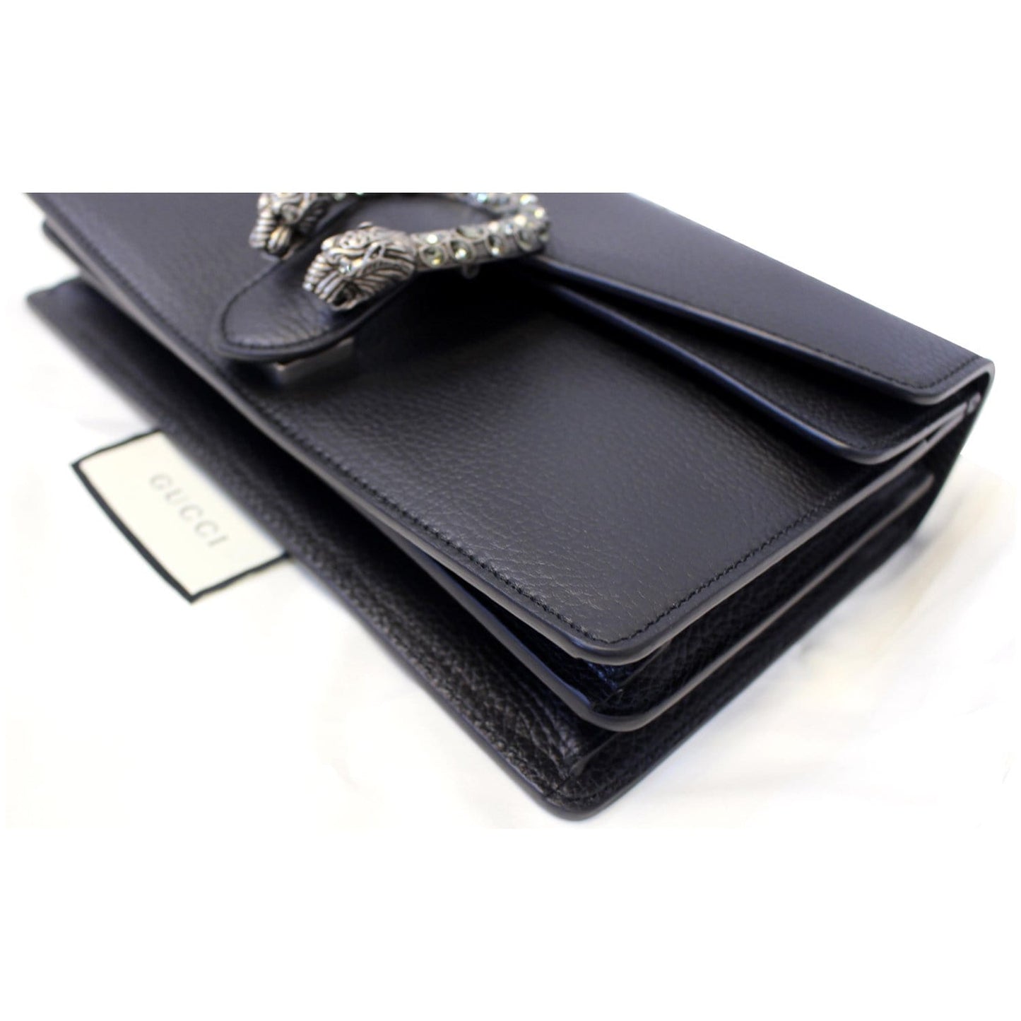 GUCCI Dionysus Small Leather Shoulder Bag 400249 Black