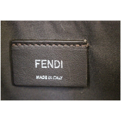 FENDI Small By The Way Leather Shoulder Bag Gray/Light Blue