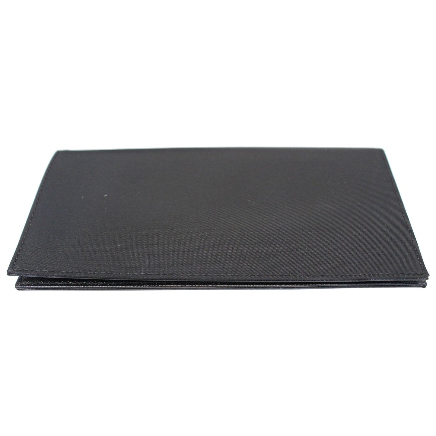 PRADA Nylon Checkbook Cover Wallet Black