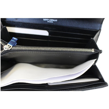 YVES SAINT LAURENT Large Grain De Poudre Wallet Black