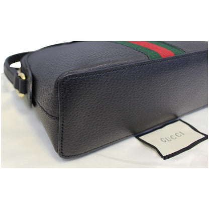 Gucci Ophidia Small Web GG Leather Shoulder Bag Black