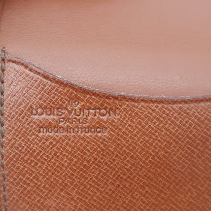 LOUIS VUITTON Monogram Canvas Porte Monnaie Gousset Coin Purse Brown