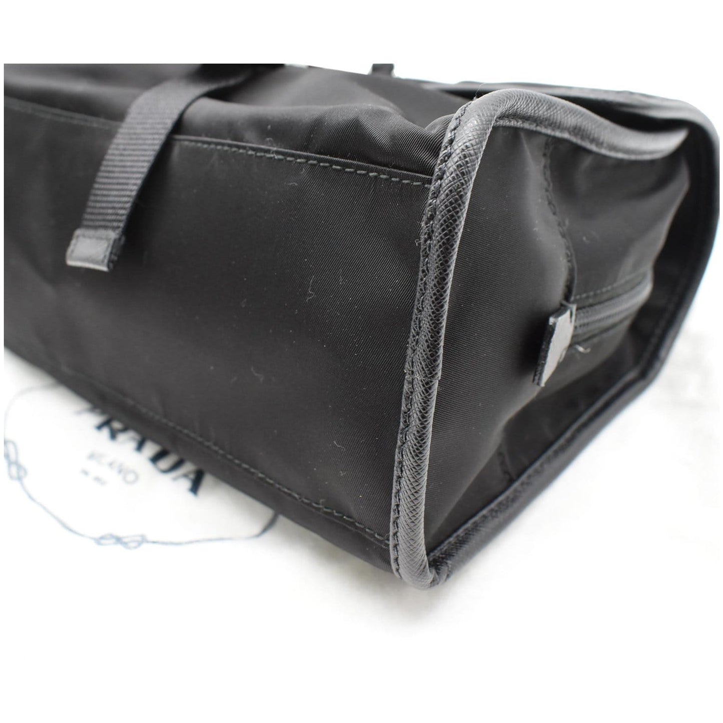 PRADA Nylon and Saffiano Leather 3789 Smartphone Case Black