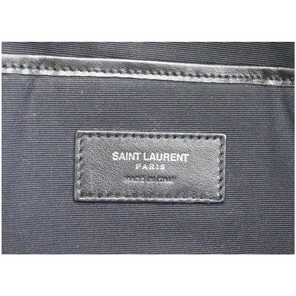 YVES SAINT LAURENT Mini City Sequin Leather Backpack Bag Black