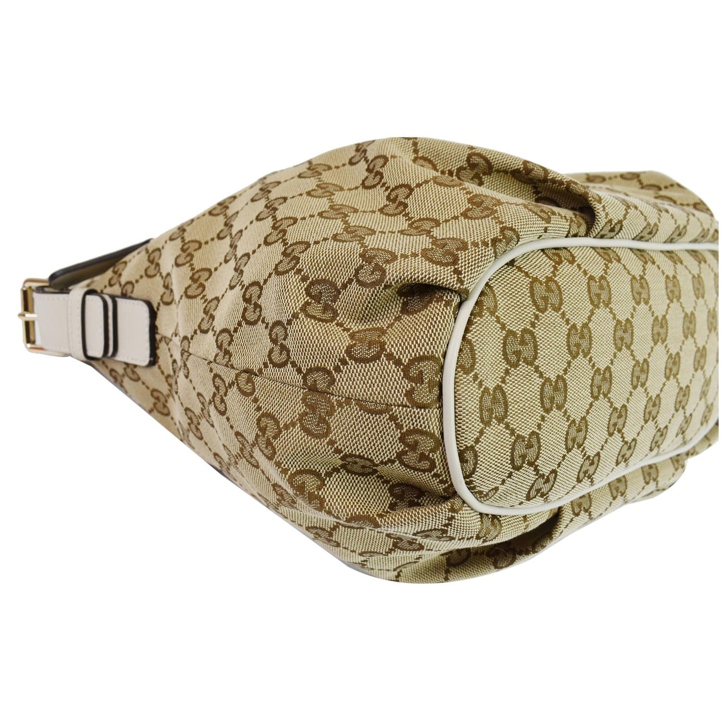 GUCCI GG Plus Supreme Canvas Messenger Shoulder Bag Beige 388930
