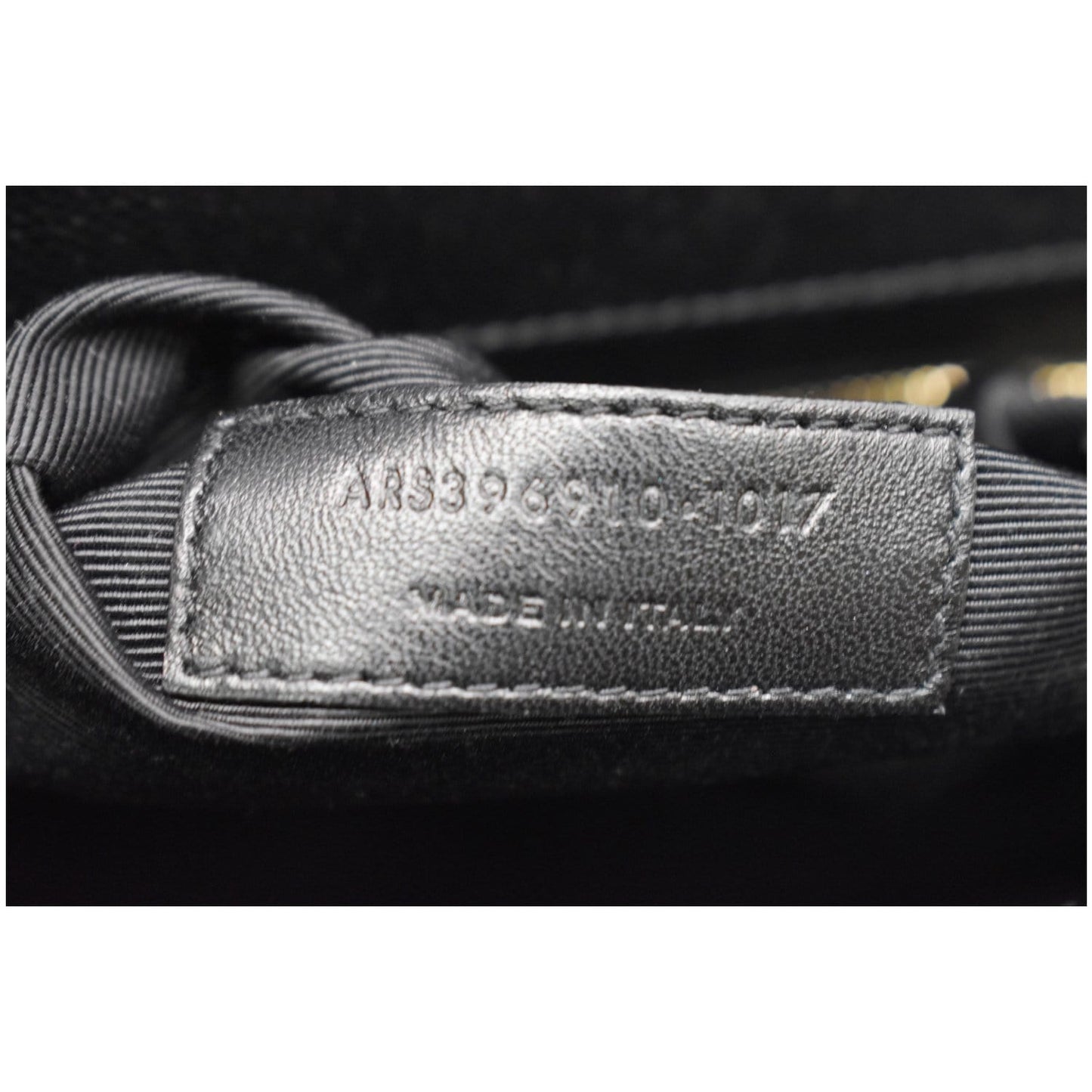 YVES SAINT LAURENT Large Envelope Grain De Poudre Chain Shoulder Bag Black