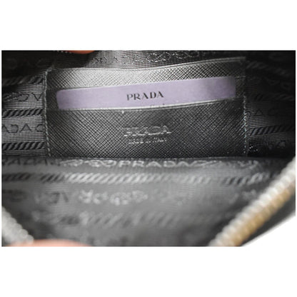 PRADA Saffiano Leather Phone Pouch Bag Black - 10% OFF