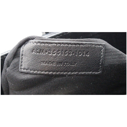 YVES SAINT LAURENT Sac de Jour Small Crocodile-Embossed Satchel Bag Black