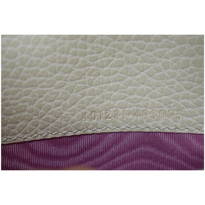 GUCCI Dionysus Mini Leather Chain Shoulder Bag Off White 401231
