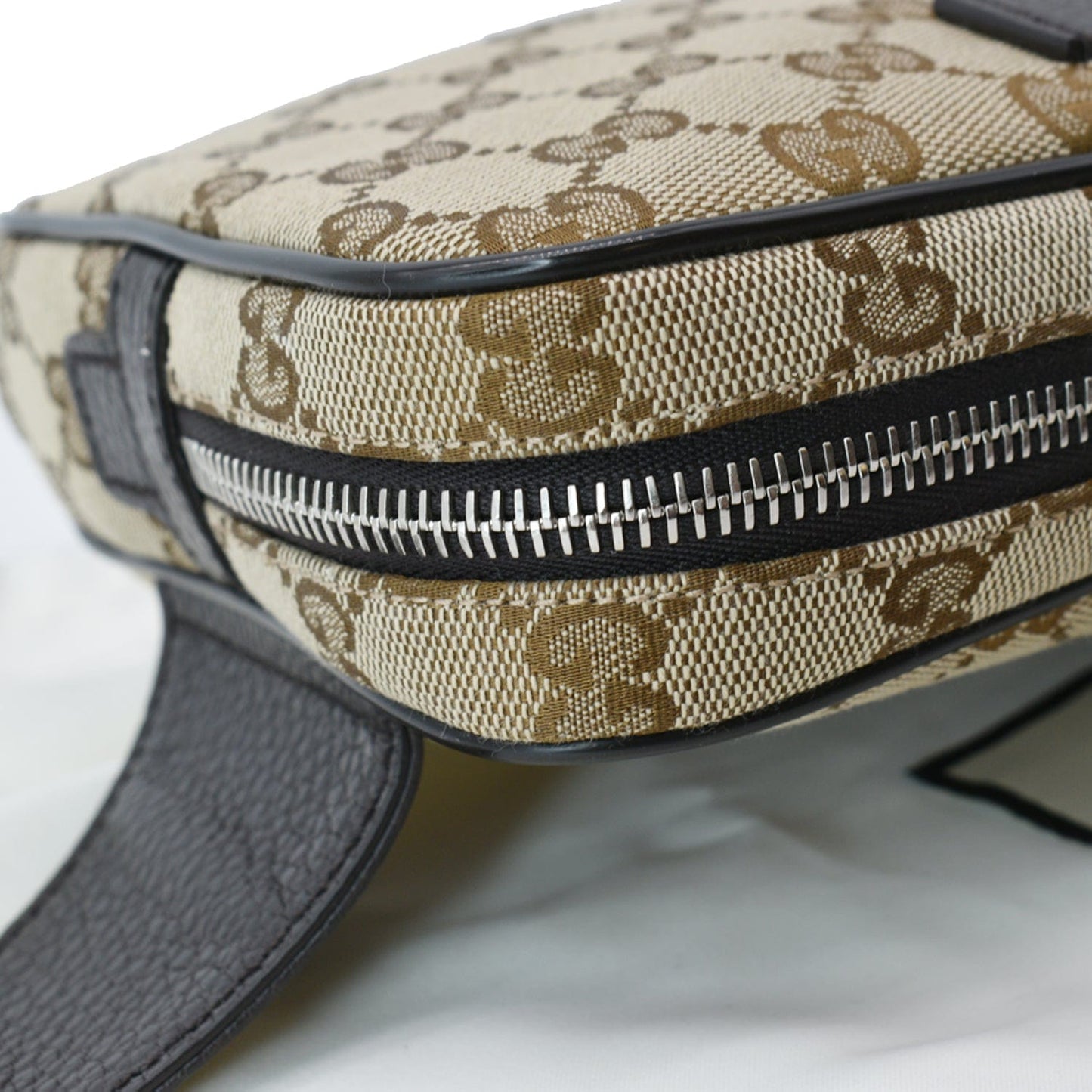 GUCCI GG Monogram Canvas Belt Bag Beige 449174 - 10% Off