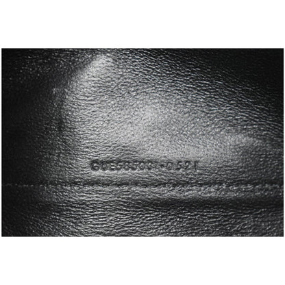 YVES SAINT LAURENT Becky Quilted Leather Crossbody Chain Wallet Black