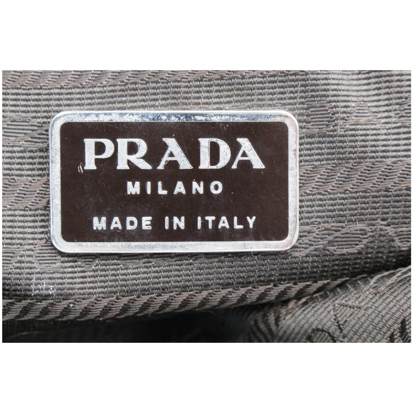 PRADA Nylon Tote Shoulder Bag Dark Green