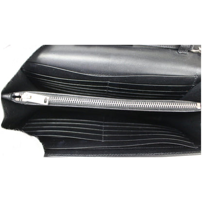 YVES SAINT LAURENT Kate Stars Leather Chain Clutch Crossbody Bag Black