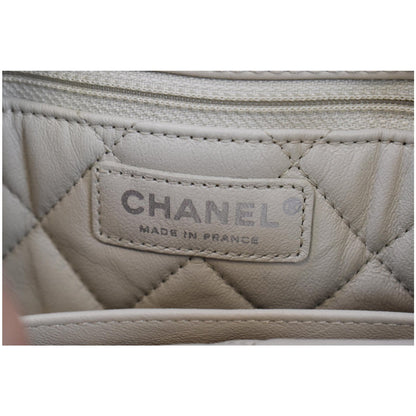 CHANEL Urban Luxury Drawstring Calfskin Stitched Backpack Bag Ivory - 15% OFF