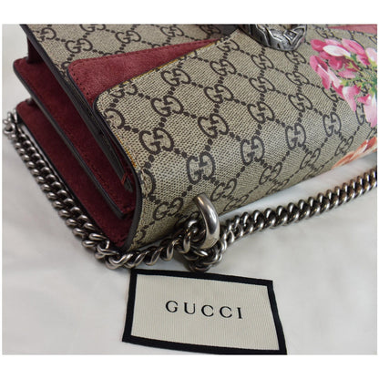GUCCI Dionysus Small GG Blooms Shoulder Bag Beige 400249