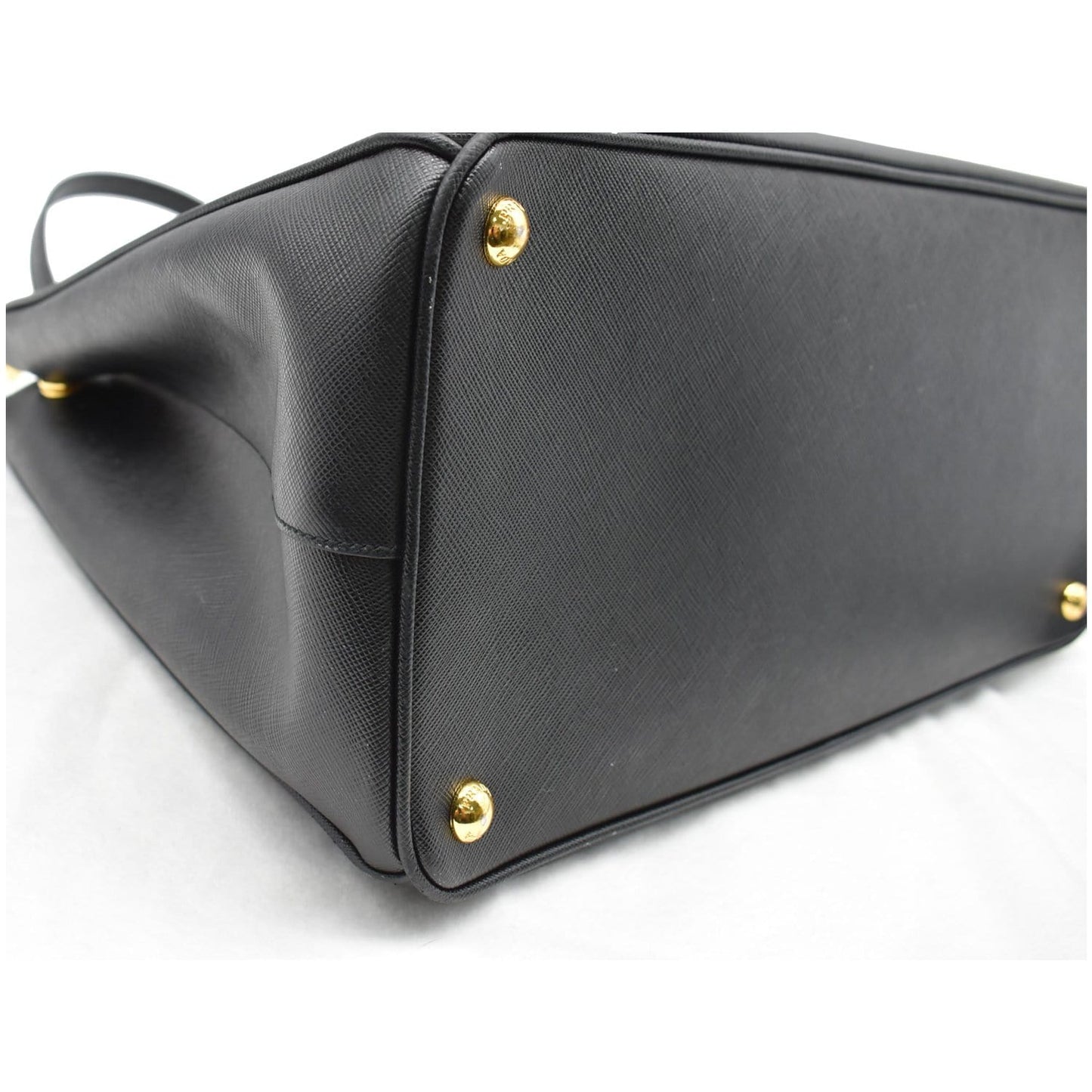 PRADA Galleria Large Saffiano Leather Tote Bag Black