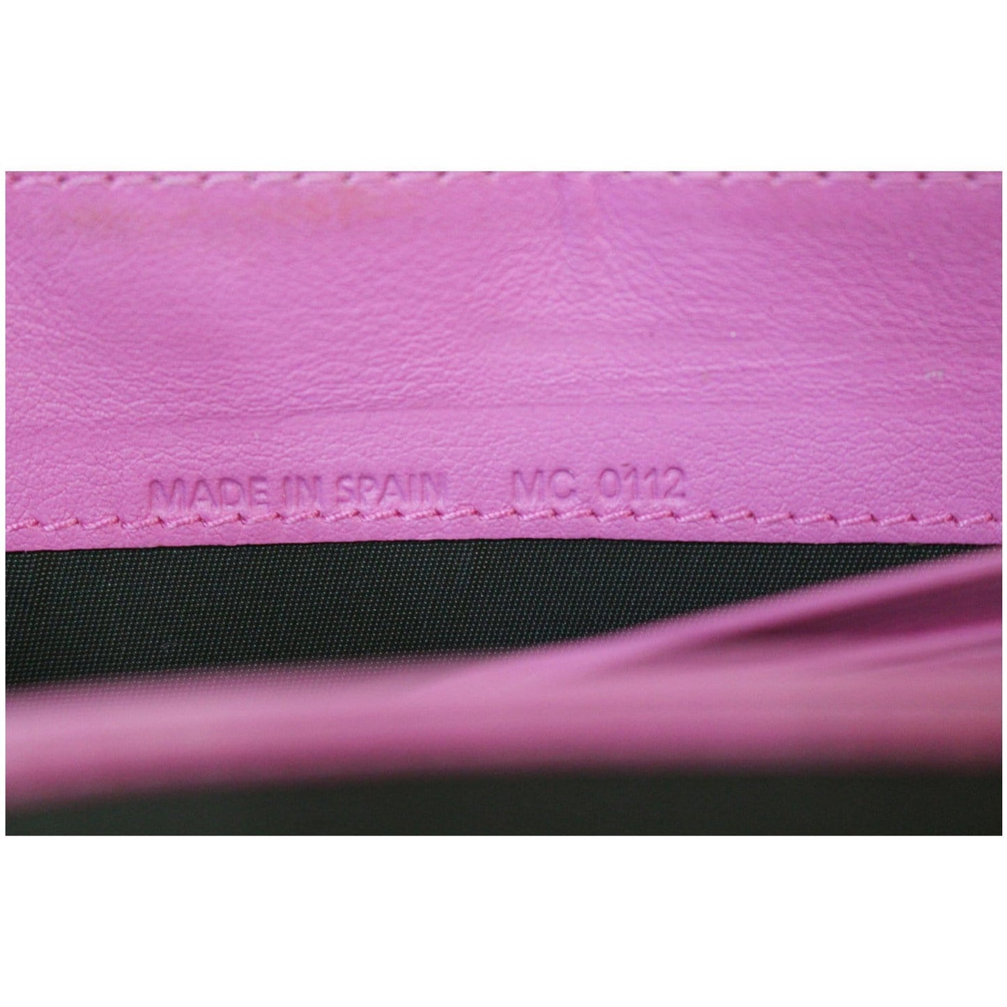 CHRISTIAN DIOR Diorissimo Patent Leather Zip Around Wallet Black