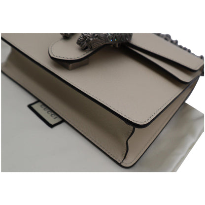 GUCCI Dionysus Mini Leather Crossbody Bag Cream