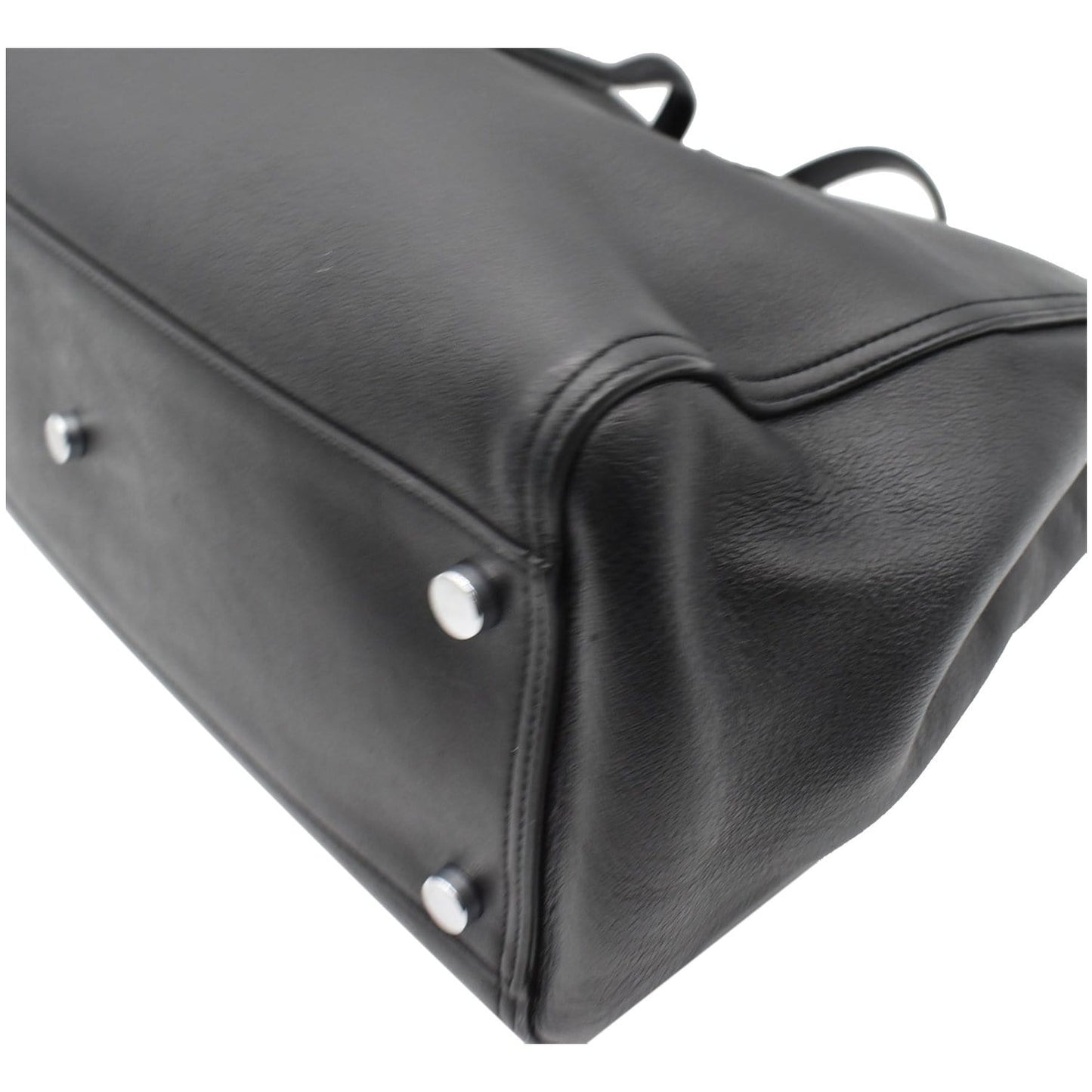 YVES SAINT LAURENT Amber Medium Leather Tote Bag Black