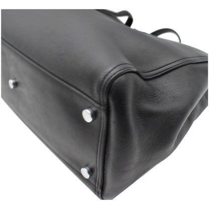 YVES SAINT LAURENT Amber Medium Leather Tote Bag Black