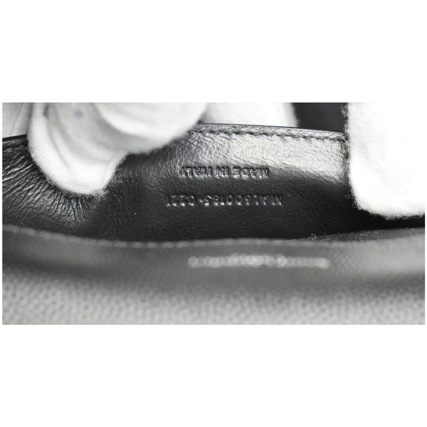 YVES SAINT LAURENT Envelope Medium Chain Leather Shoulder Bag Black