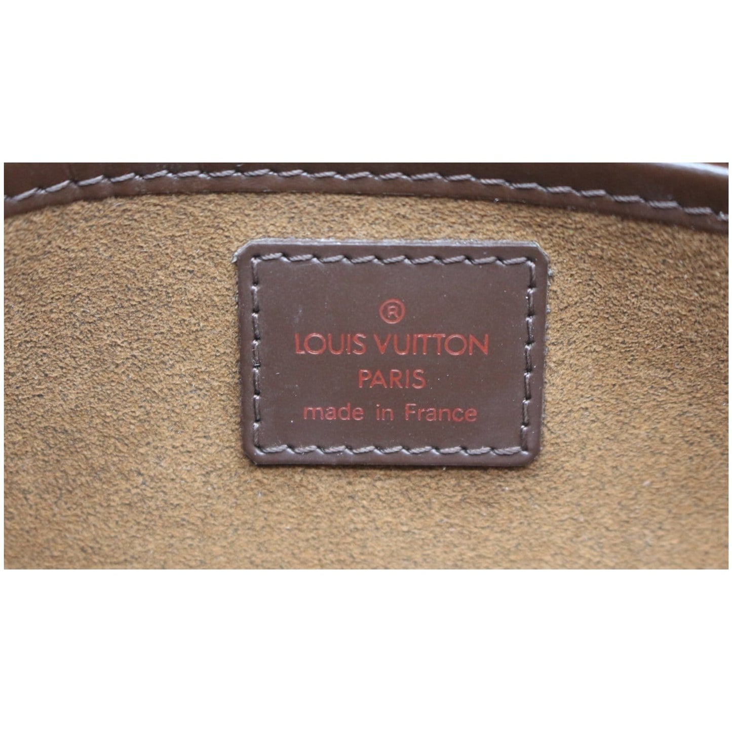 LOUIS VUITTON Saint Louis Damier Ebene Pochette Clutch Bag Brown