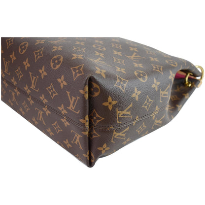 LOUIS VUITTON Graceful MM Monogram Canvas Shoulder Bag Brown