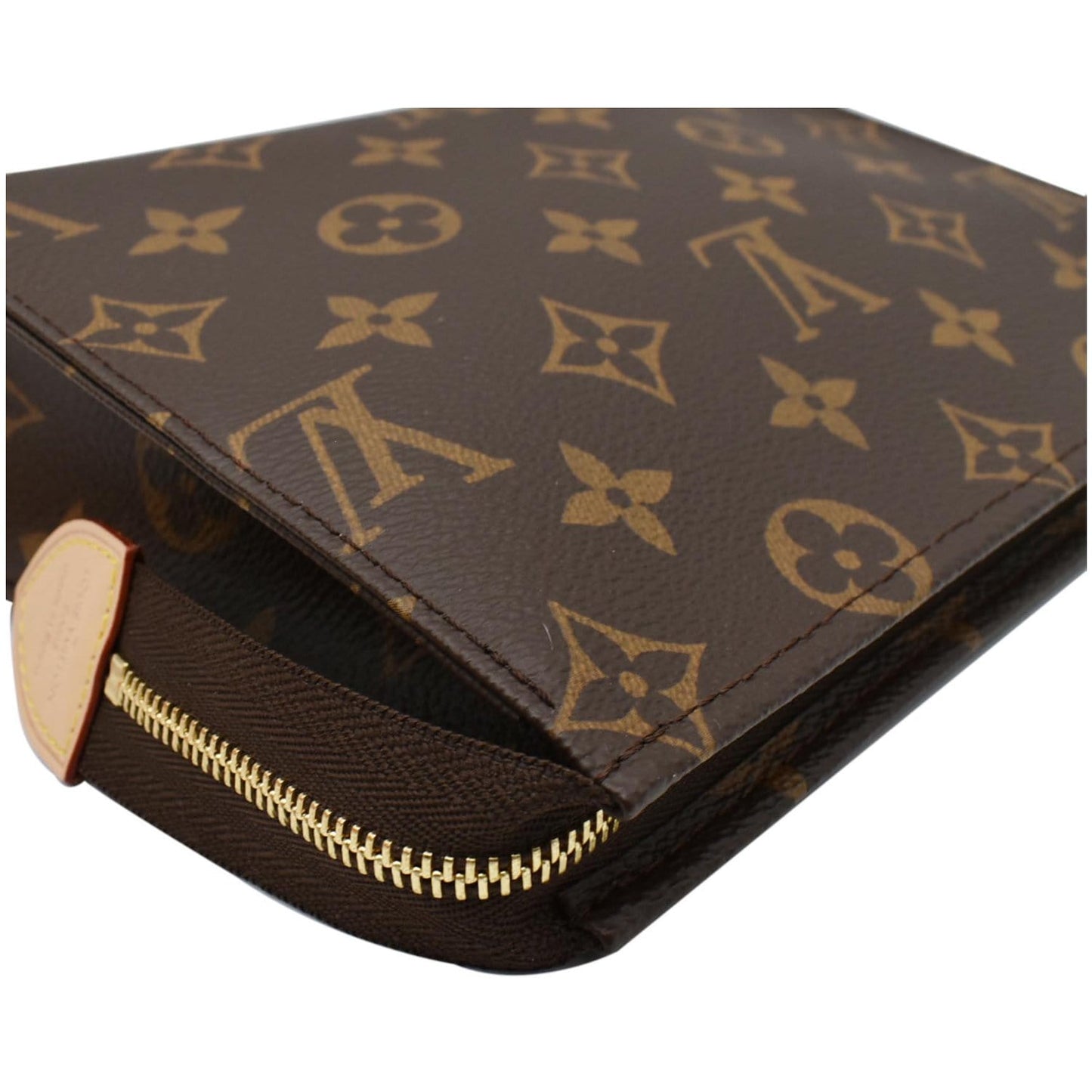 LOUIS VUITTON Toiletry 19 Monogram Canvas Cosmetics Pouch Brown