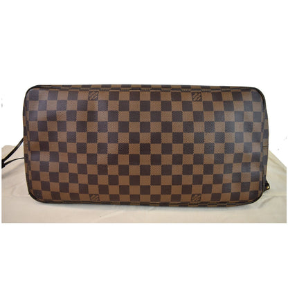 LOUIS VUITTON Neverfull GM Damier Ebene Shoulder Bag Brown