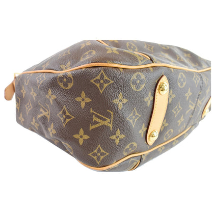 LOUIS VUITTON Galliera PM Monogram Canvas Shoulder Bag Brown