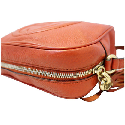 GUCCI Soho Disco Pebbled Leather Small Crossbody Bag