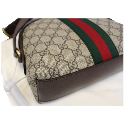GUCCI Ophidia GG Supreme Monogram Web Shoulder Crossbody Bag
