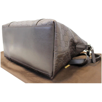 GUCCI Dark Brown Leather Shoulder Bag 341503