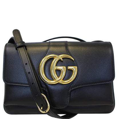 GUCCI Arli Small Leather Shoulder Bag Black 550129
