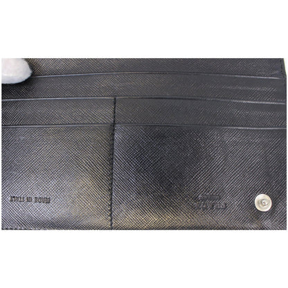 PRADA Nylon Bifold Long Wallet Black
