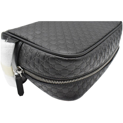 GUCCI GG Microguccissima Leather Toiletry Case Black 419775 - 10% OFF