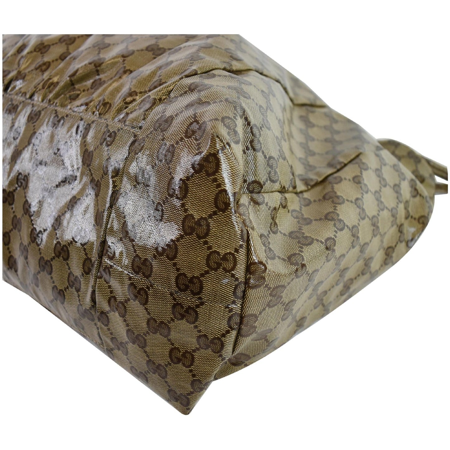 GUCCI Hysteria Large Crystal Coated Canvas Tote Bag Beige 197022