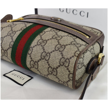 GUCCI Ophidia GG Supreme Mini Crossbody Bag Beige 517350