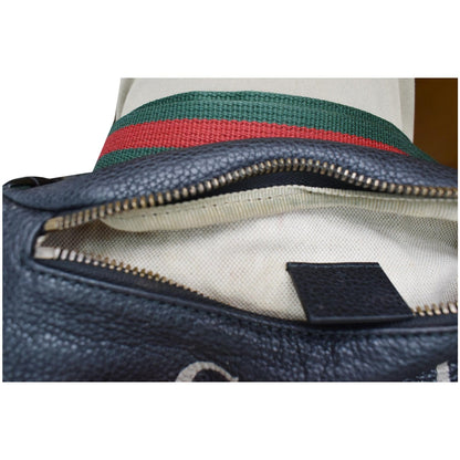 GUCCI Print Small Leather Belt Waist Bum Bag Black 527792 - 10% OFF