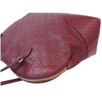 GUCCI Bree GG Guccissima Leather Shoulder Bag Dusty Rose 323673