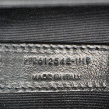 YVES SAINT LAURENT Lou Camera Leopard-Print Leather Crossbody Bag Black