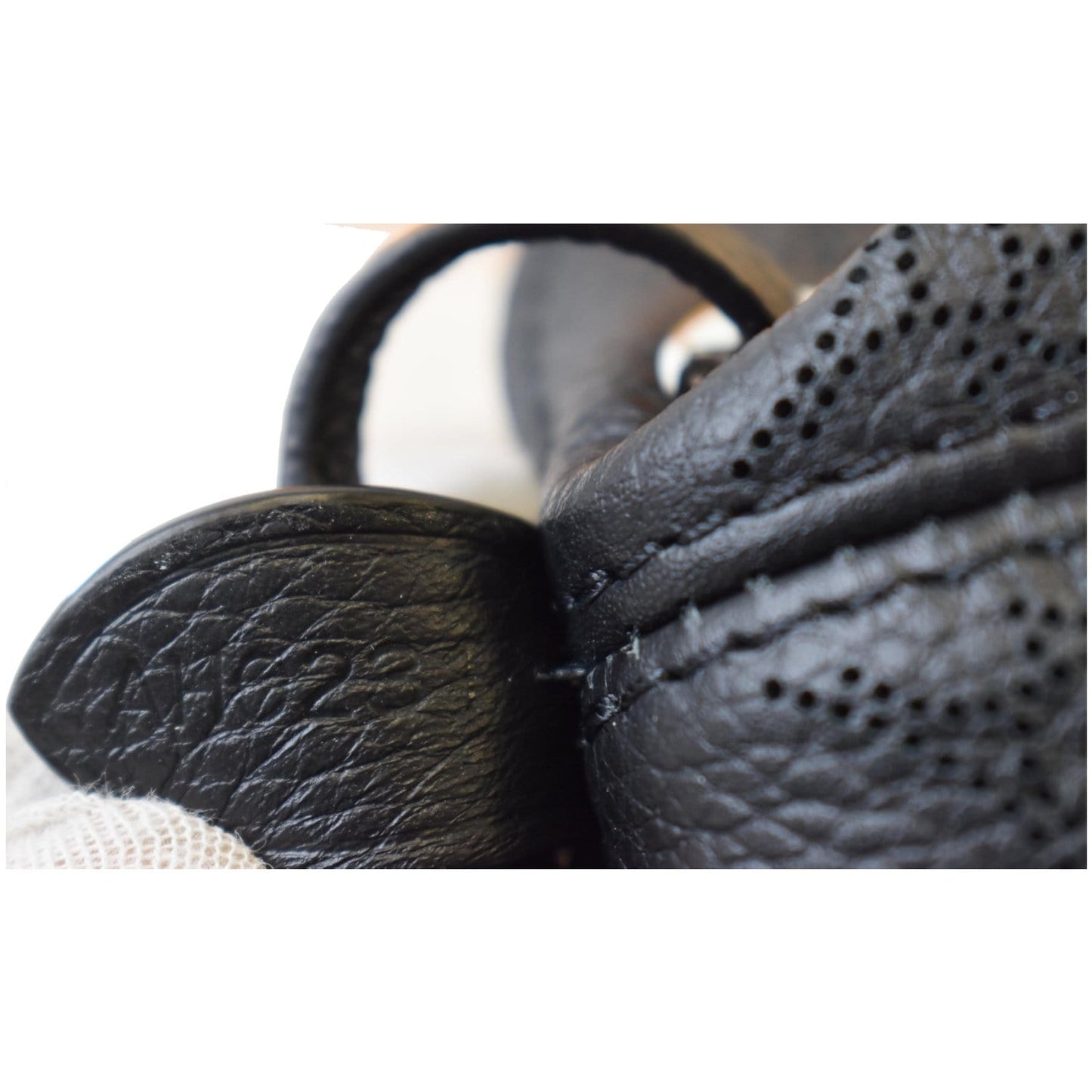 LOUIS VUITTON Bella Mahina Calf Leather Crossbody Bag Black