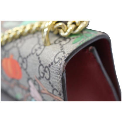 Gucci Tian Padlock GG Supreme Leather Shoulder Bag Beige 409486 - 20% OFF