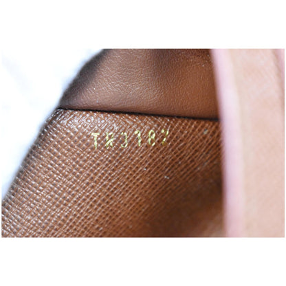 LOUIS VUITTON Emilie Monogram Canvas Wallet Brown