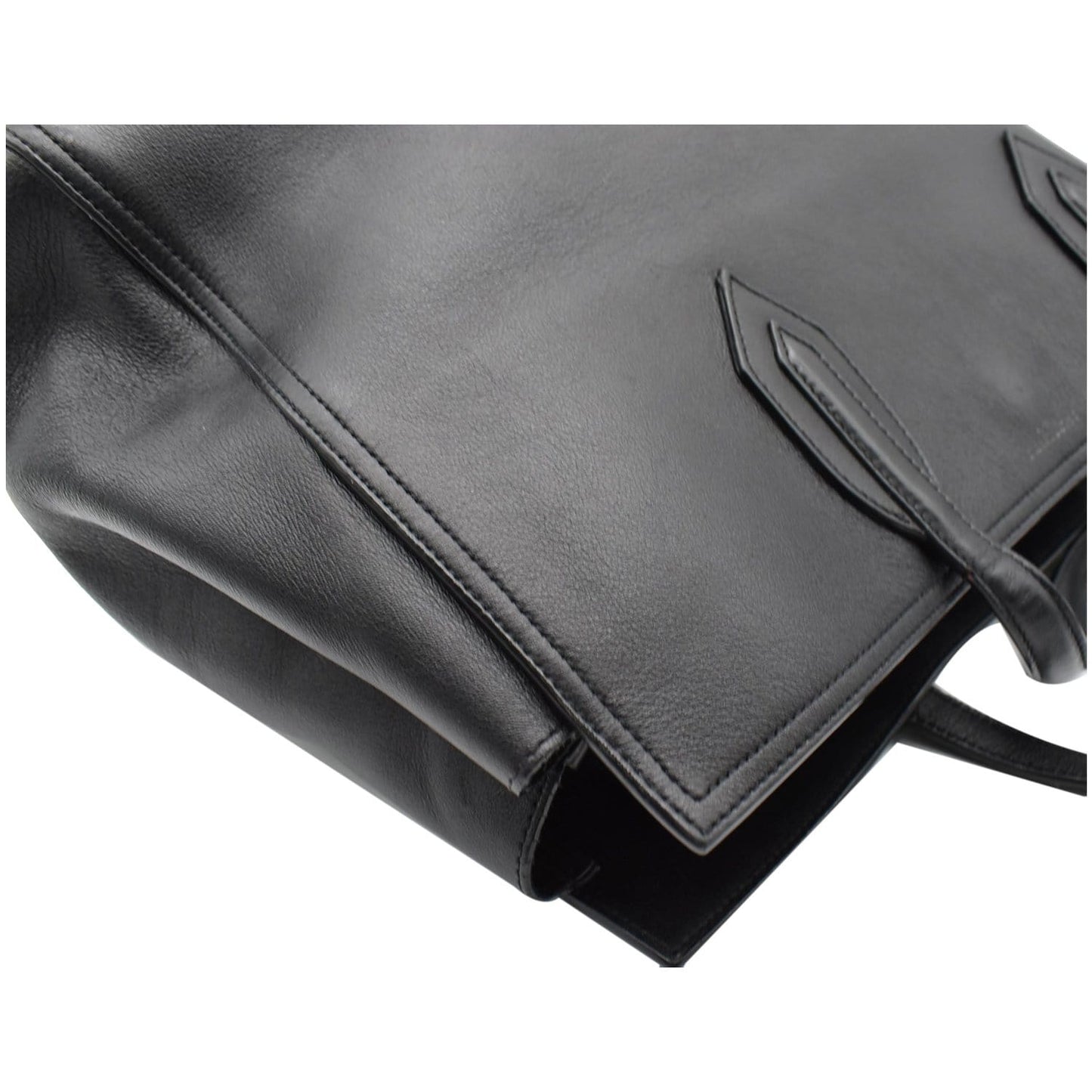 YVES SAINT LAURENT Amber Medium Leather Tote Bag Black