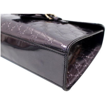 GUCCI Emily Guccissima Chain Shoulder Bag Plum 295402