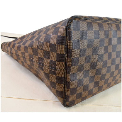 LOUIS VUITTON Neverfull GM Damier Ebene Shoulder Bag Brown