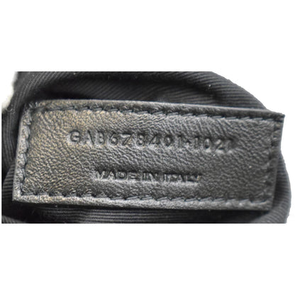 YVES SAINT LAURENT Loulou Toy Matelasse Leather Crossbody Bag Black